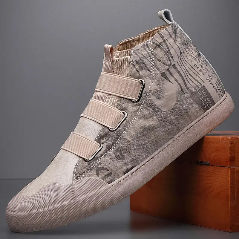 Men’s High-top Camouflage Canvas Shoes Youth Fashion Casual Shoes