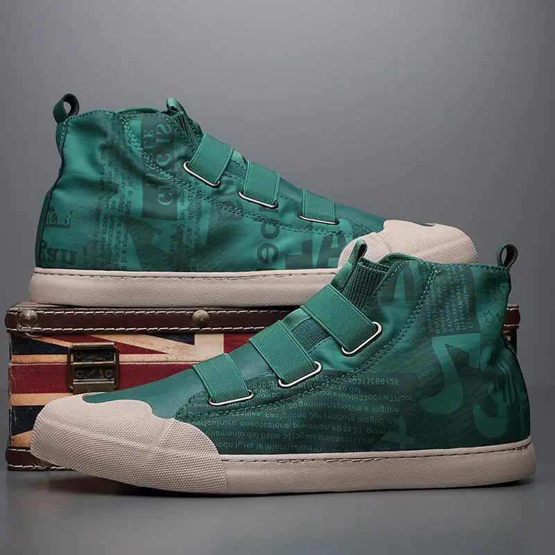 Men’s High-top Camouflage Canvas Shoes Youth Fashion Casual Shoes