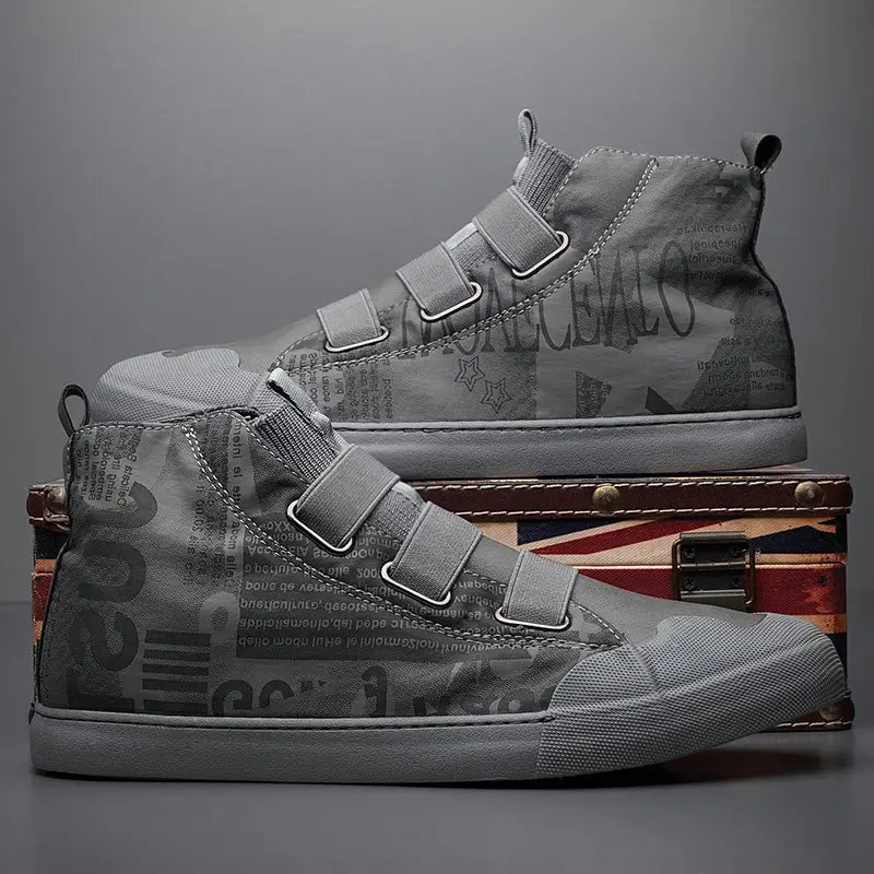 Men’s High-top Camouflage Canvas Shoes Youth Fashion Casual Shoes