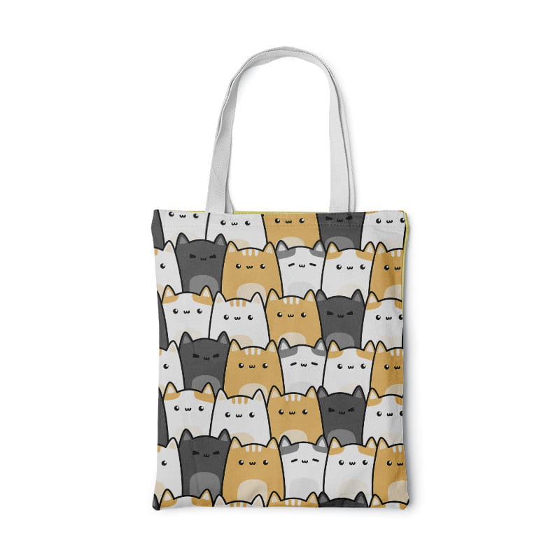 Fashion Women Foldable Canvas Handbag Cute Cartoon Animal Tote Casual Large Capacity Shopping Shoulder Bags Girls Pink