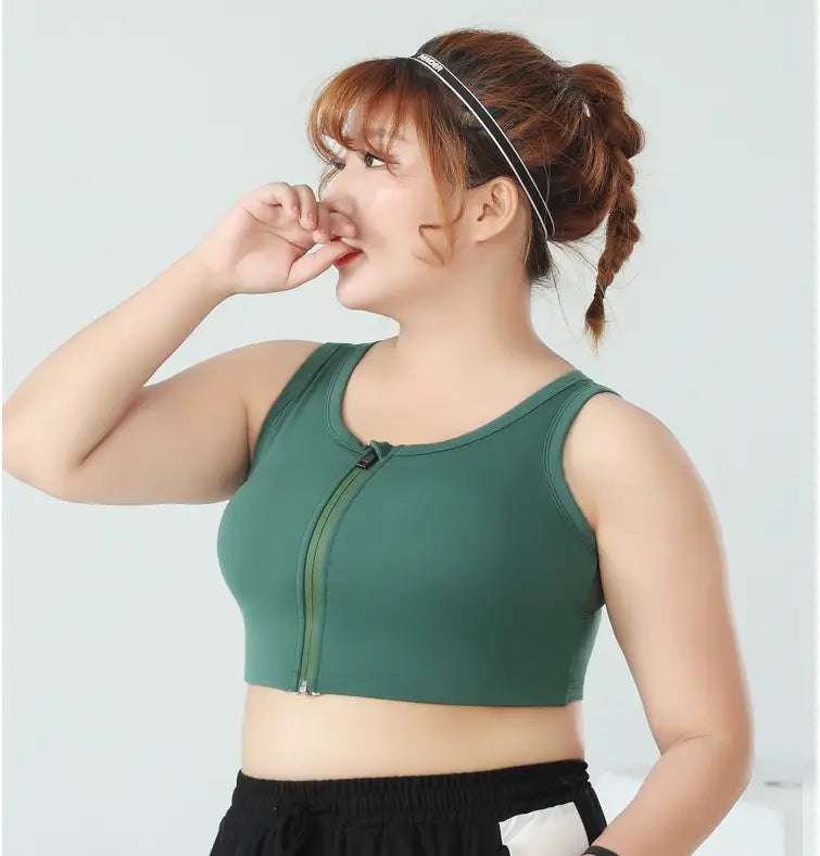 Card Gold Plus Size Women’S Bra Fat Mm Running Shape Super Shockproof Vest Yoga Fitness Gathering Sports Underwear