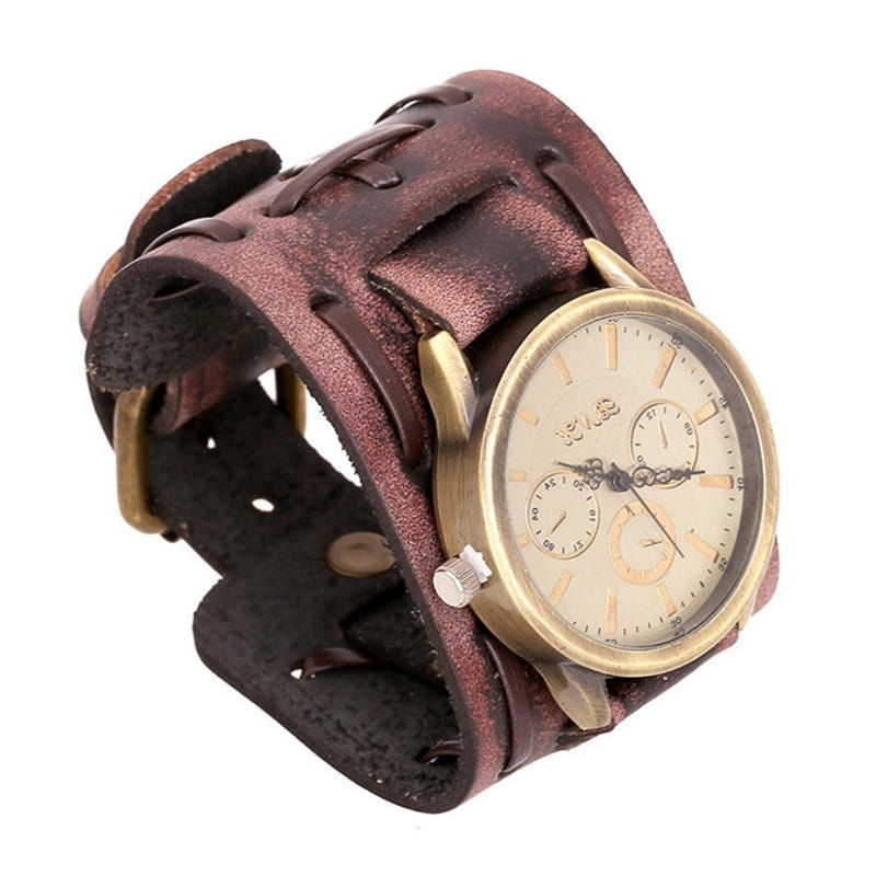 Accessories Foreign Trade Watches Retro Cowhide Watches Punk Watches Men’S Wrist Watches