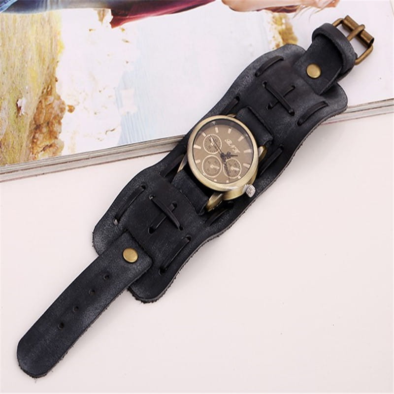 Accessories Foreign Trade Watches Retro Cowhide Watches Punk Watches Men’S Wrist Watches