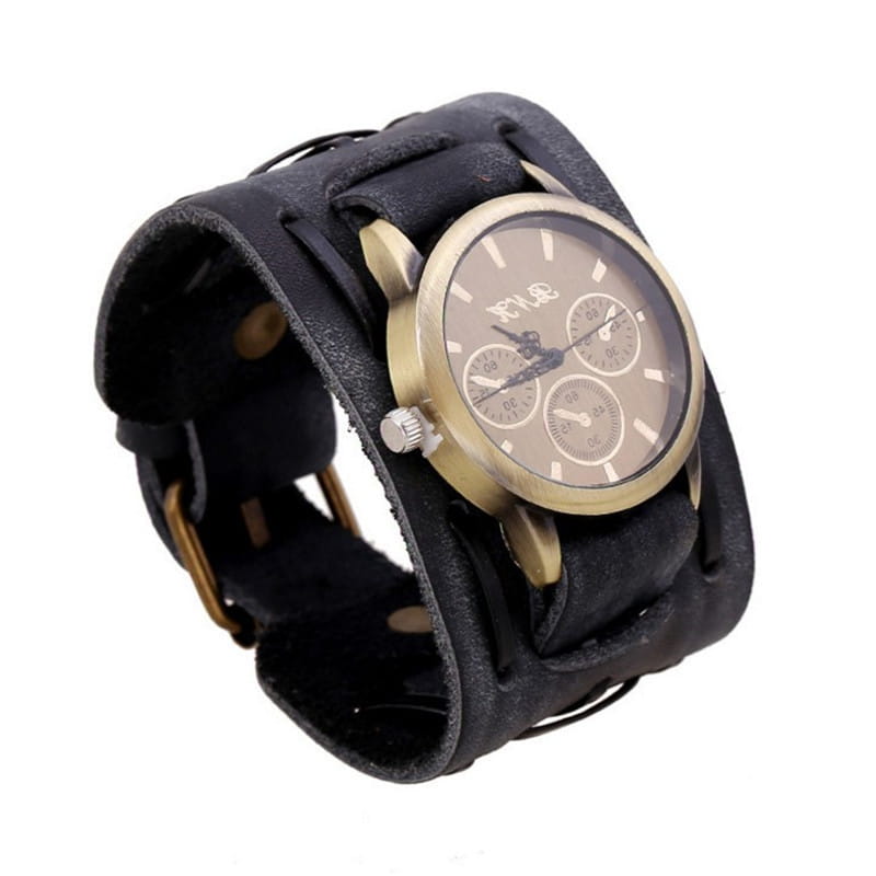 Accessories Foreign Trade Watches Retro Cowhide Watches Punk Watches Men’S Wrist Watches