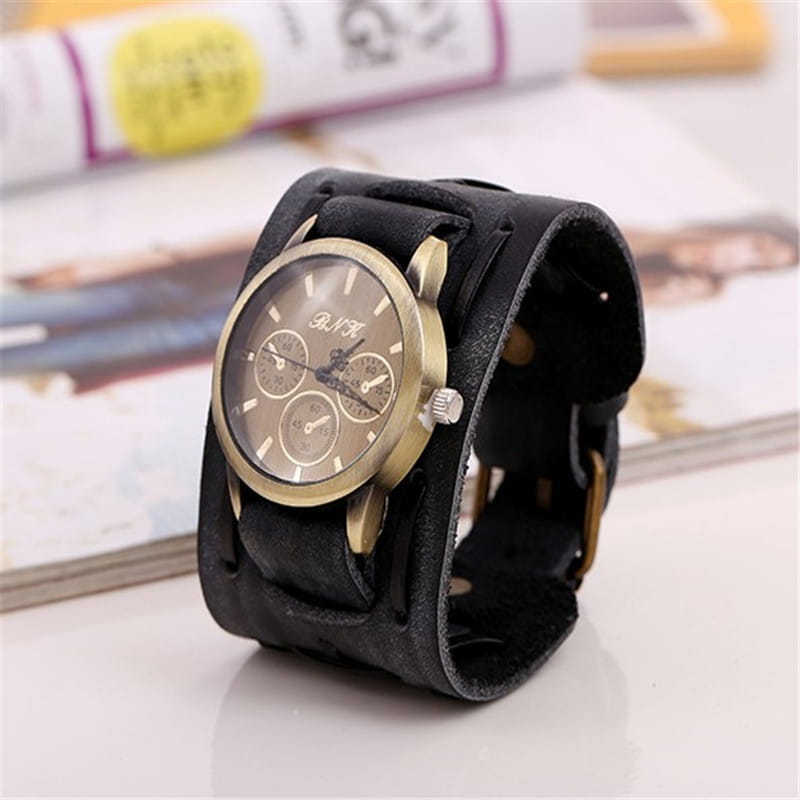 Accessories Foreign Trade Watches Retro Cowhide Watches Punk Watches Men’S Wrist Watches