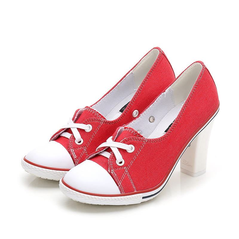 New Korean Style Single Shoes Women Fashion Casual Canvas Shoes Women’s Shoes High Heels