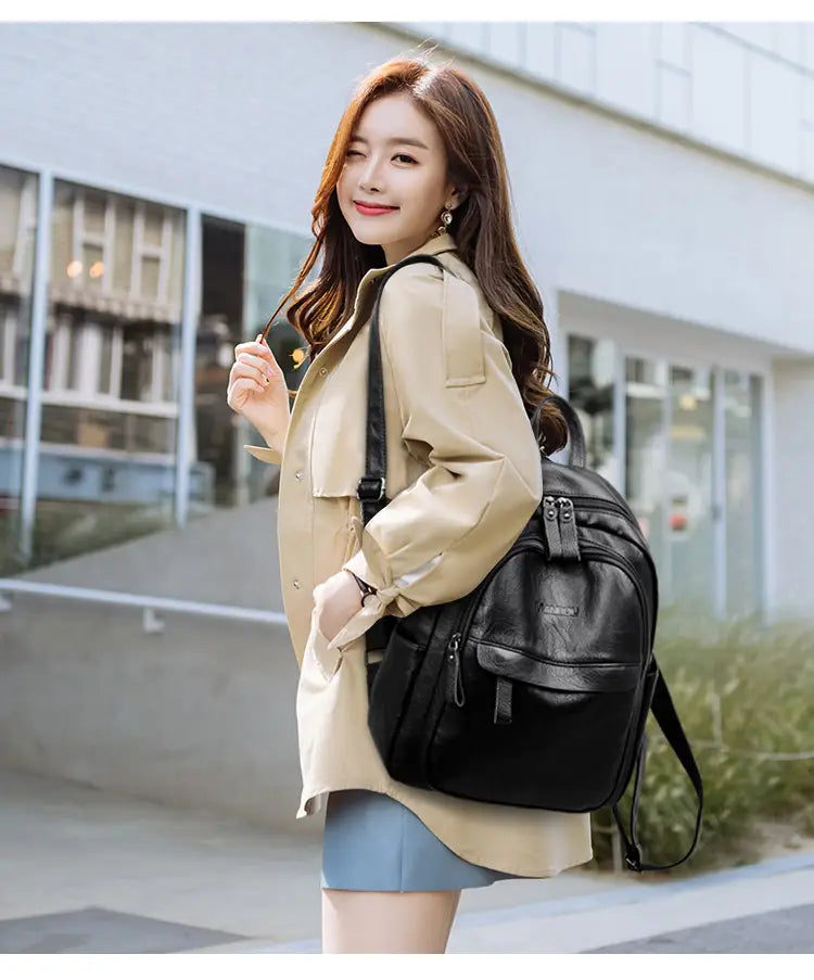 Versatile Soft Leather Bag