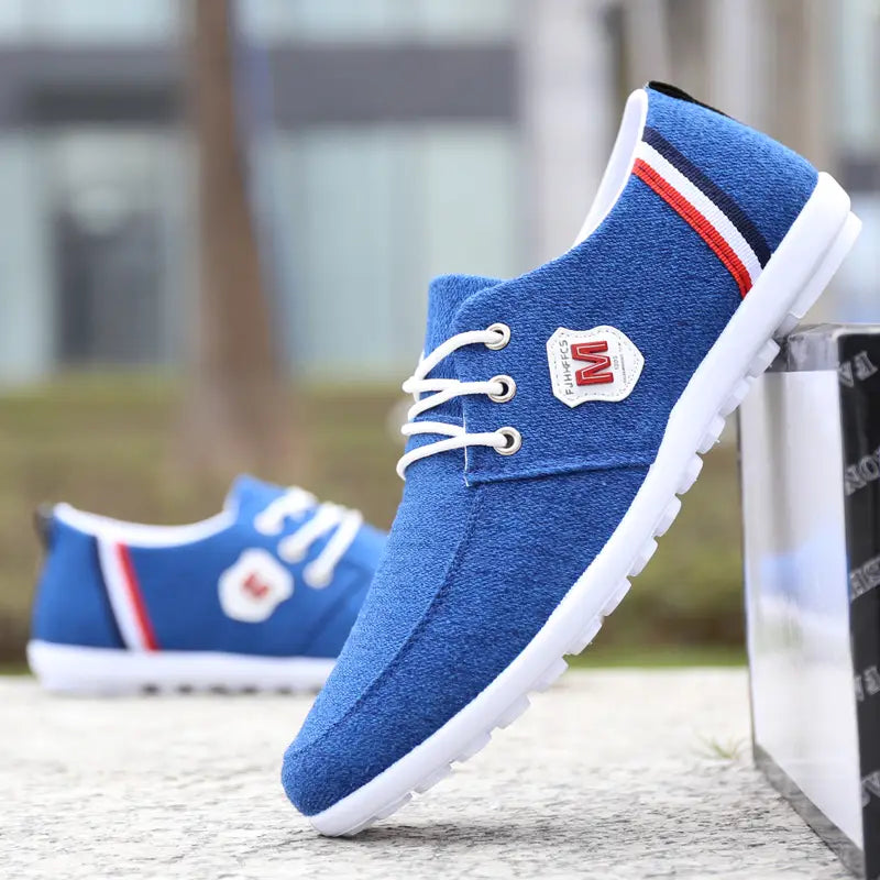 Cloth Shoes Men’S Summer Breathable Deodorant Peas Shoes Canvas Shoes Men’S Lazy Shoes