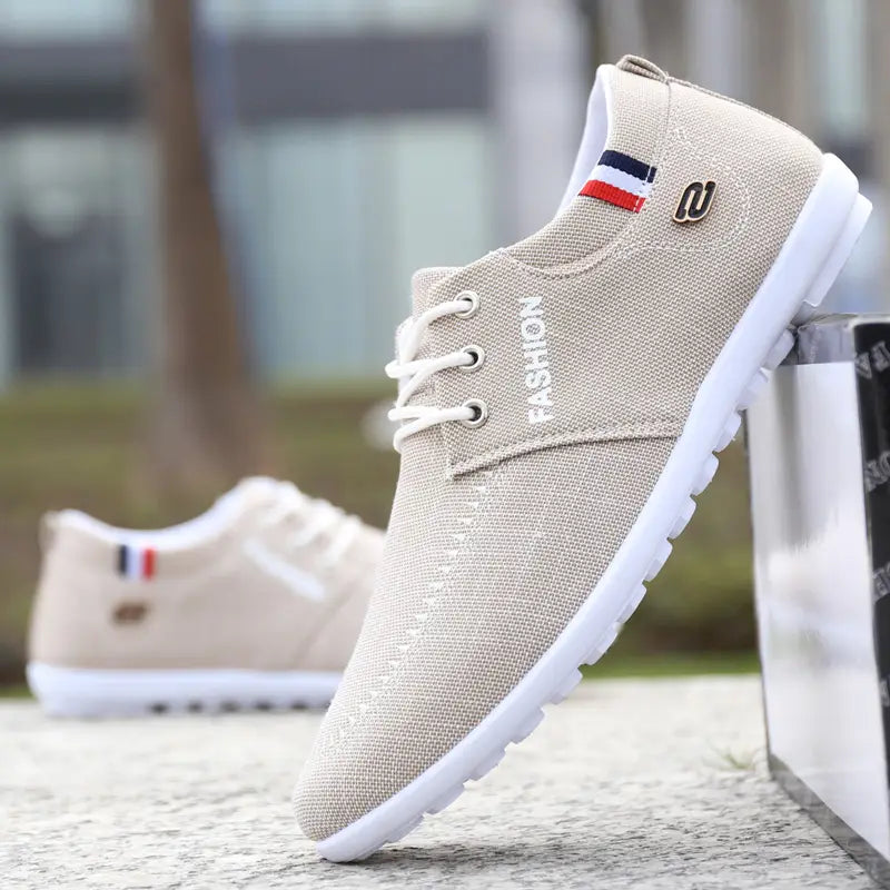 Cloth Shoes Men’S Summer Breathable Deodorant Peas Shoes Canvas Shoes Men’S Lazy Shoes