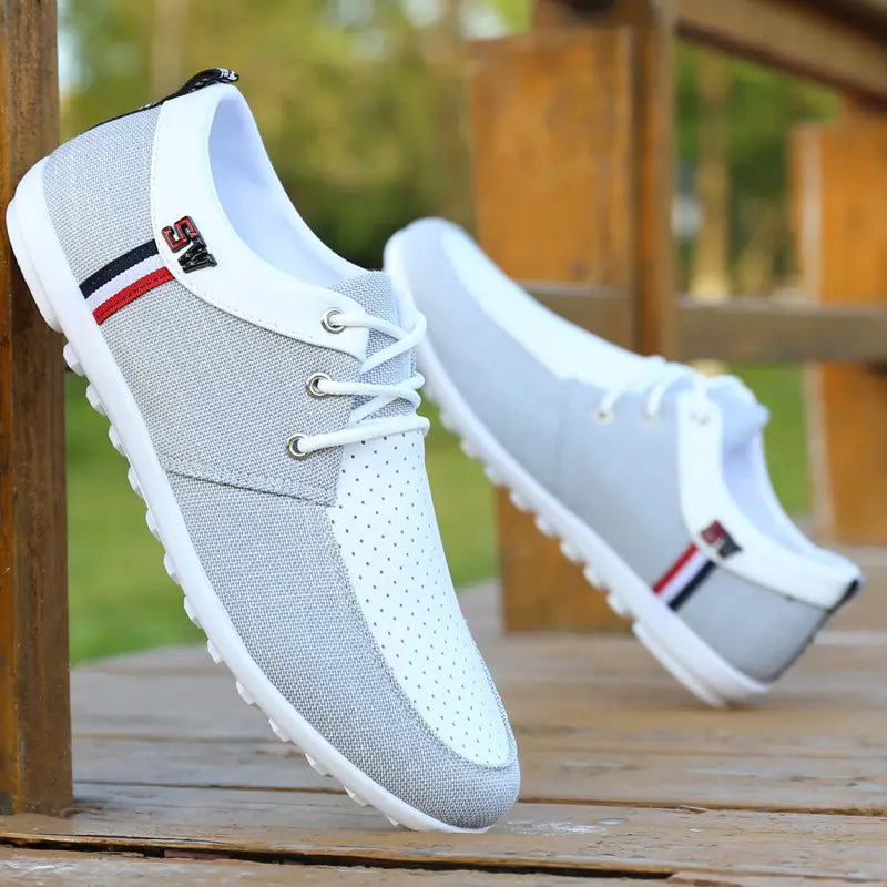 Cloth Shoes Men’S Summer Breathable Deodorant Peas Shoes Canvas Shoes Men’S Lazy Shoes