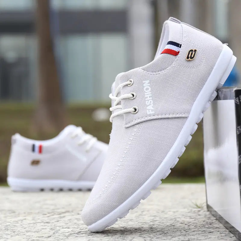 Cloth Shoes Men’S Summer Breathable Deodorant Peas Shoes Canvas Shoes Men’S Lazy Shoes