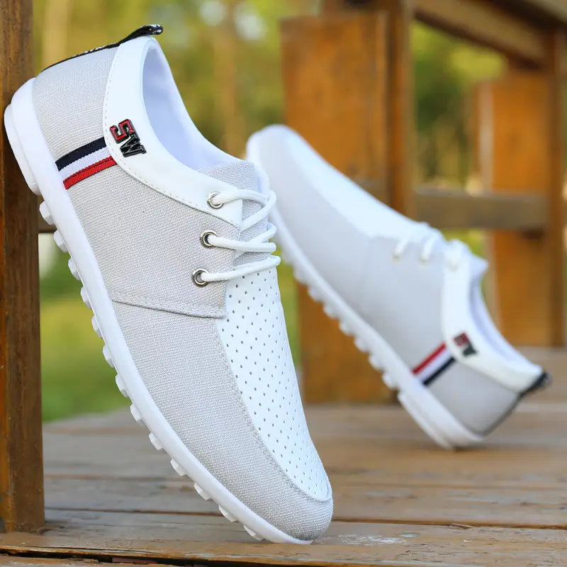 Cloth Shoes Men’S Summer Breathable Deodorant Peas Shoes Canvas Shoes Men’S Lazy Shoes