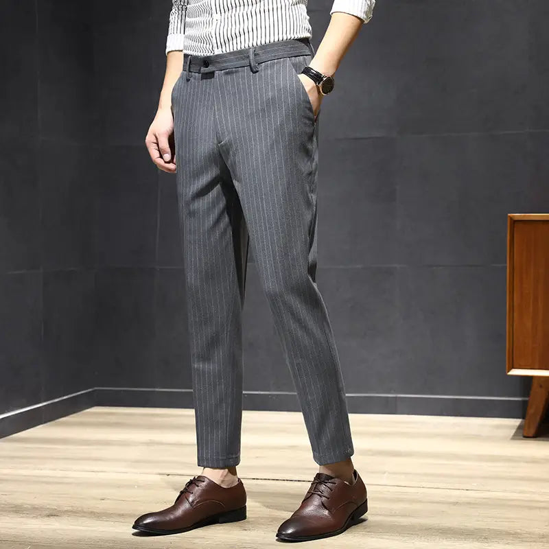 Business Striped Trousers For Men