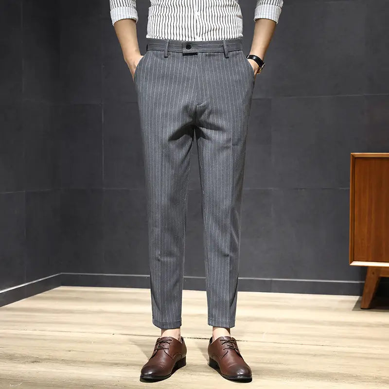 Business Striped Trousers For Men