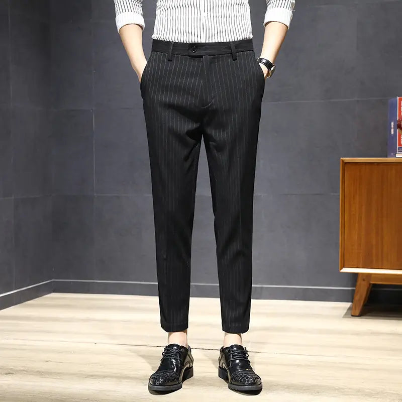 Business Striped Trousers For Men