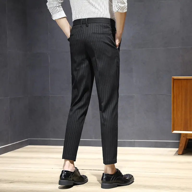 Business Striped Trousers For Men