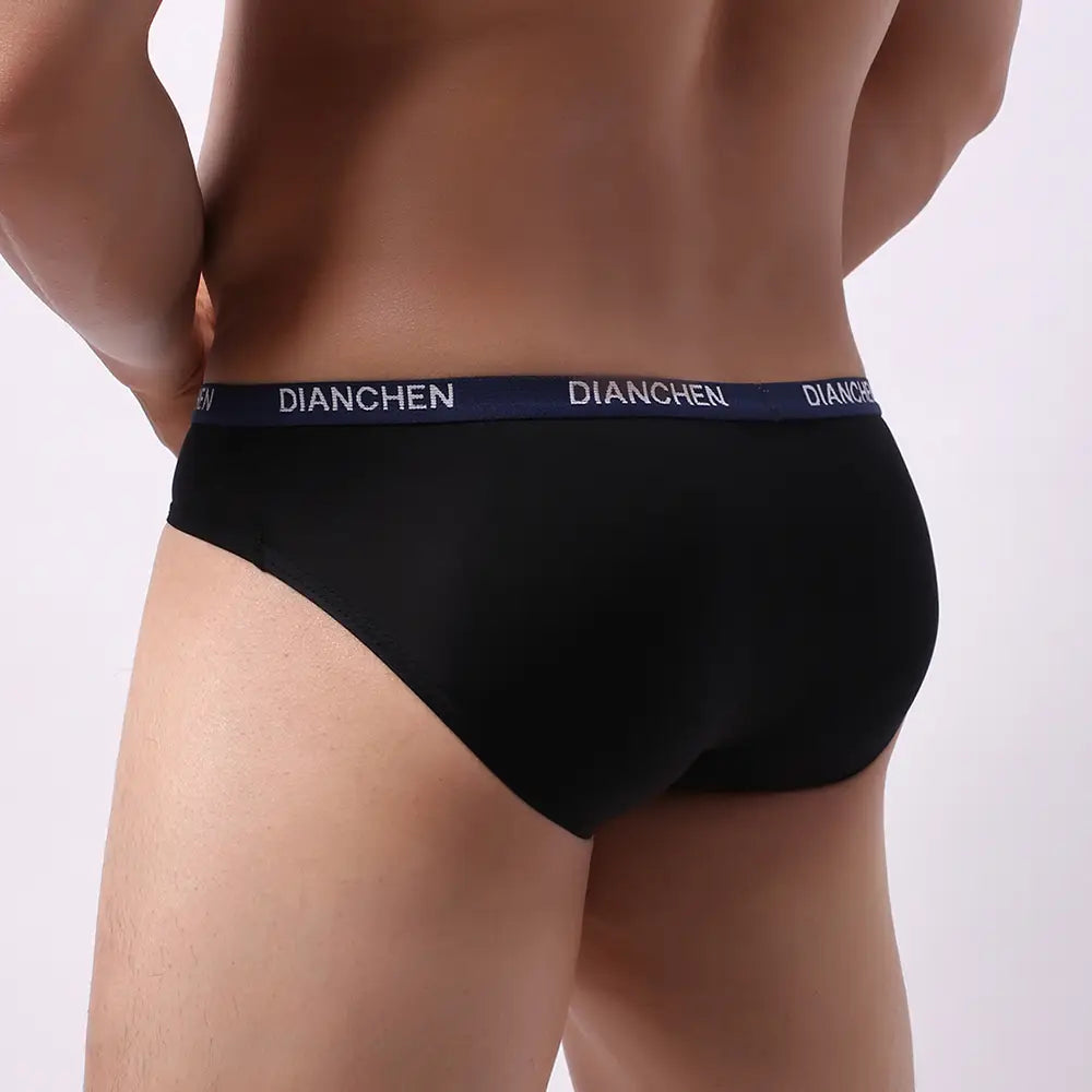 Men’s Low Waist One-piece Ice Silk T Shape Underwear