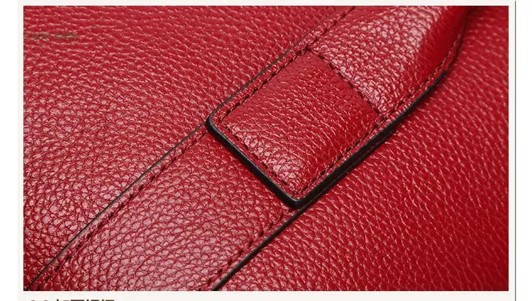European And American New Leather Handbags Big Bags Ladies All-match Handbags First Layer Cowhide Single Shoulder