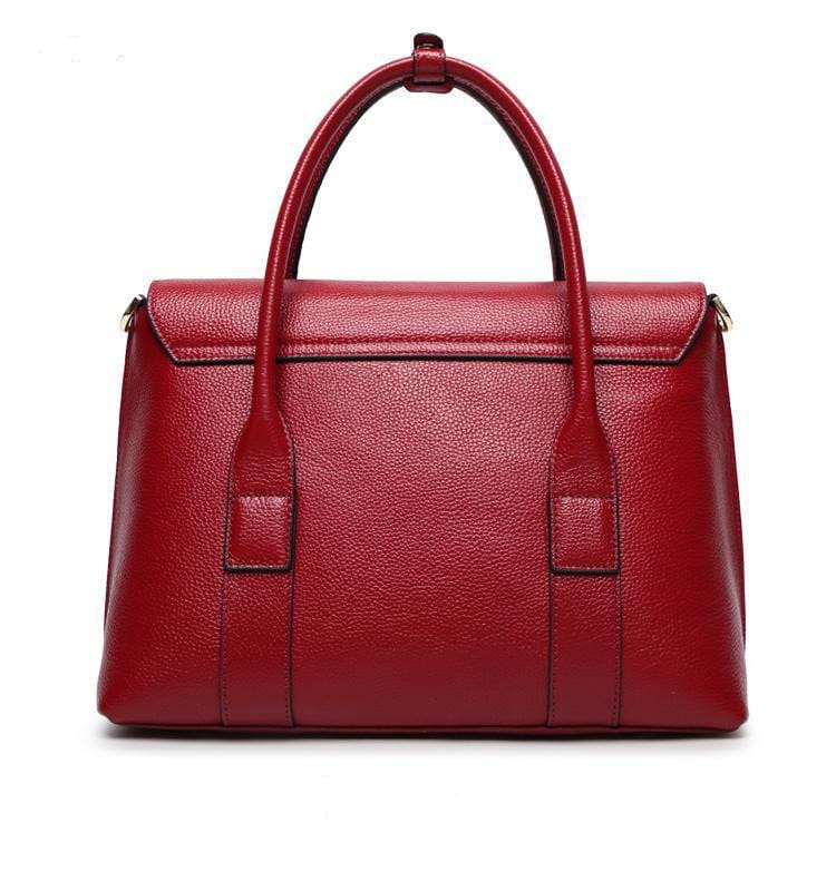 European And American New Leather Handbags Big Bags Ladies All-match Handbags First Layer Cowhide Single Shoulder