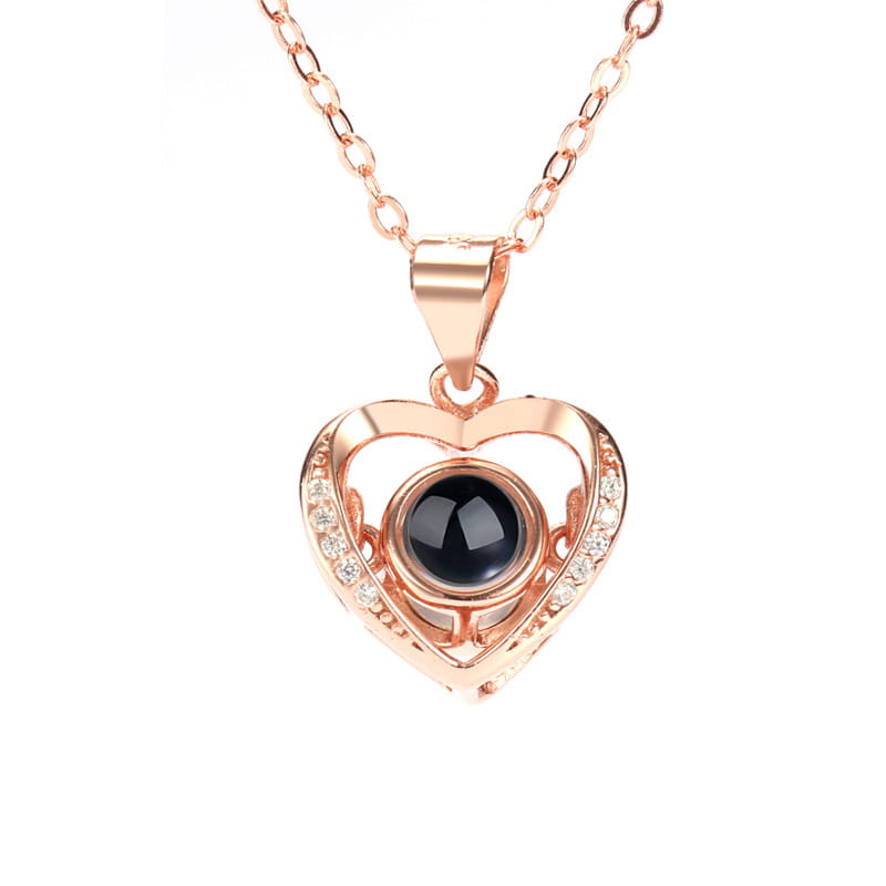Pendant Necklace For Women Girls Love Memory Heart Necklace Valentine’s Day Gift