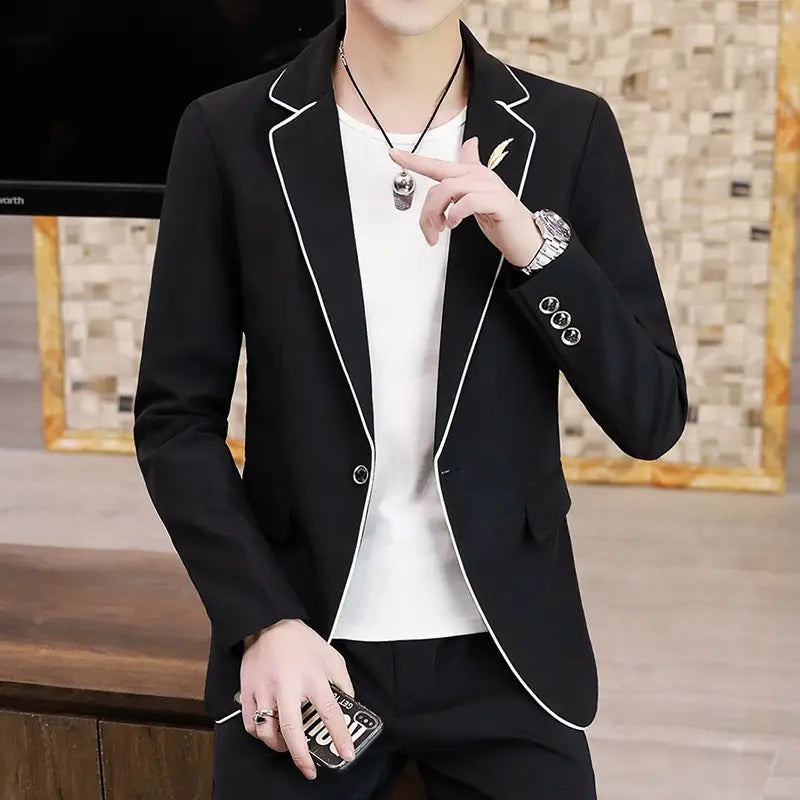 Men’s Suits Slim Korean Style Small Suits