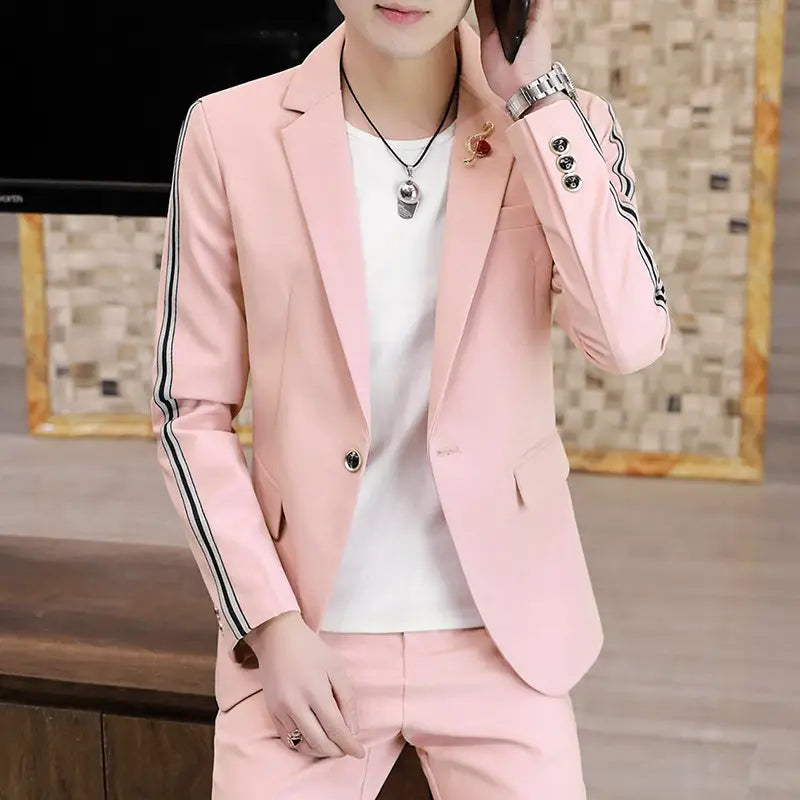 Men’s Suits Slim Korean Style Small Suits