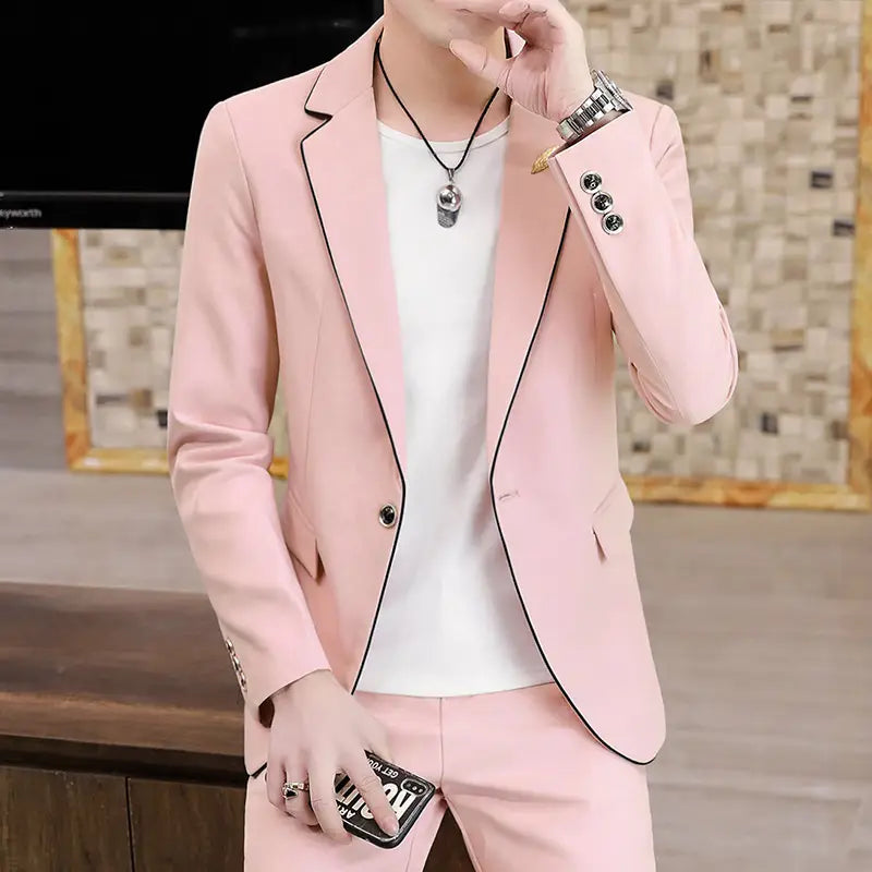 Men’s Suits Slim Korean Style Small Suits
