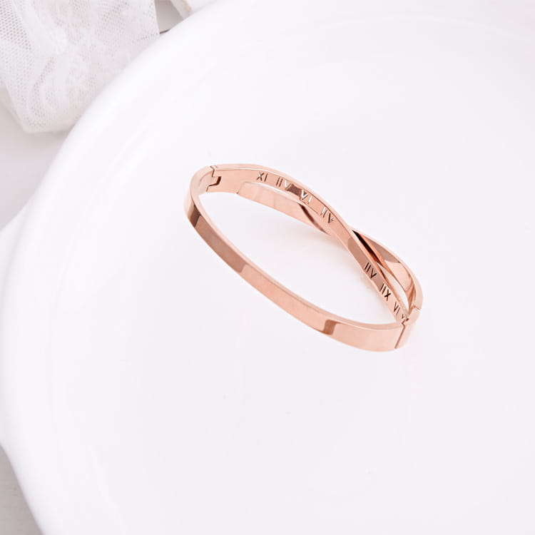 Women’s Hot Style Roman Word Diamond Bracelet
