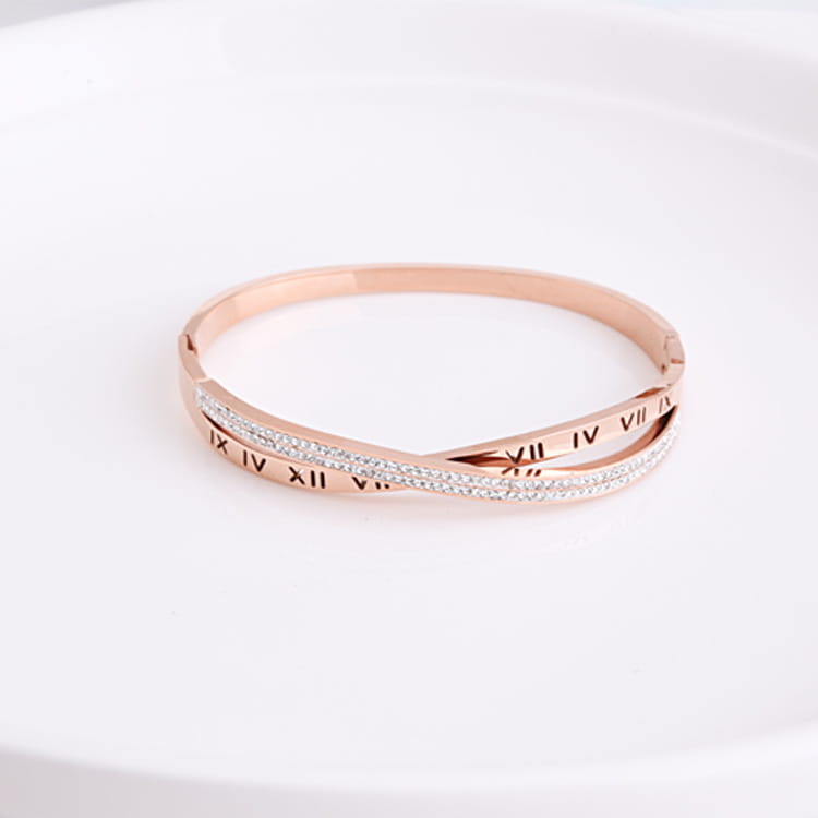 Women’s Hot Style Roman Word Diamond Bracelet