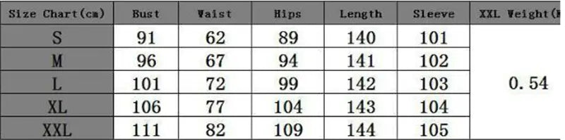 Clothing size chart for Women’s Two-piece Suit, Nightclub Clothes with Pockets and Belts