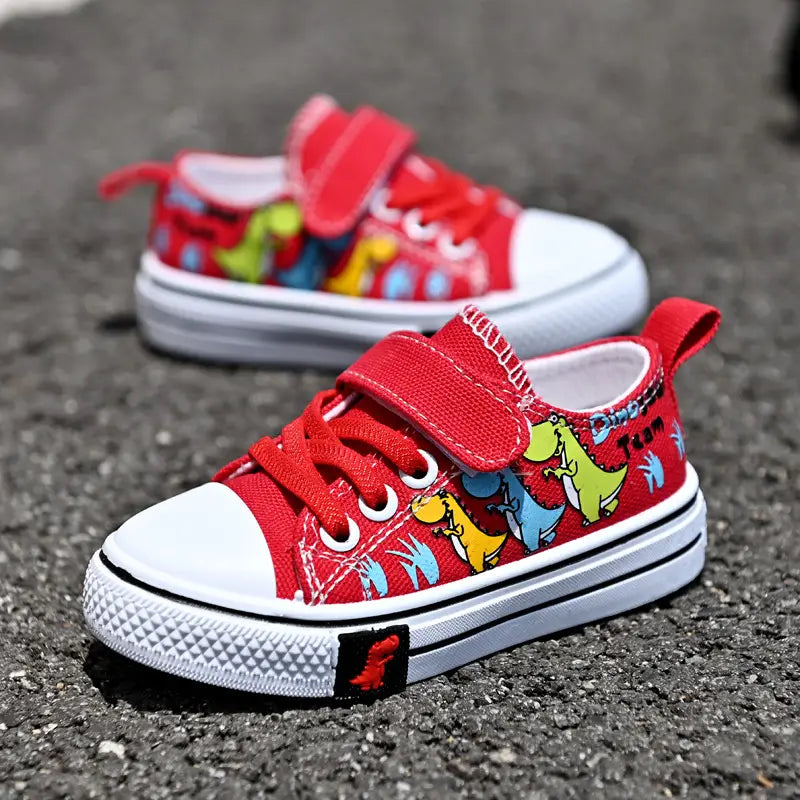 Children’s Canvas Shoes Toddler Shoes Girls’ Casual Single Shoes Cover Feet