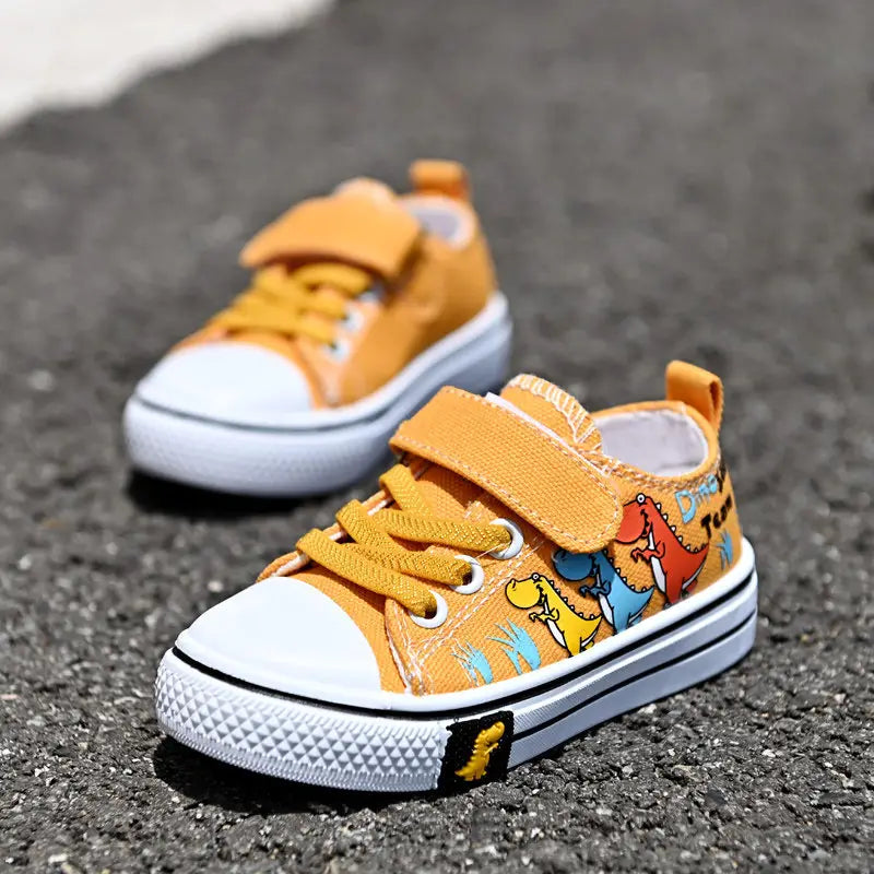 Children’s Canvas Shoes Toddler Shoes Girls’ Casual Single Shoes Cover Feet