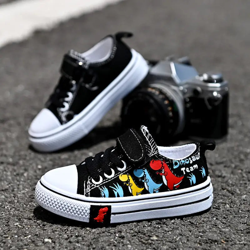 Children’s Canvas Shoes Toddler Shoes Girls’ Casual Single Shoes Cover Feet