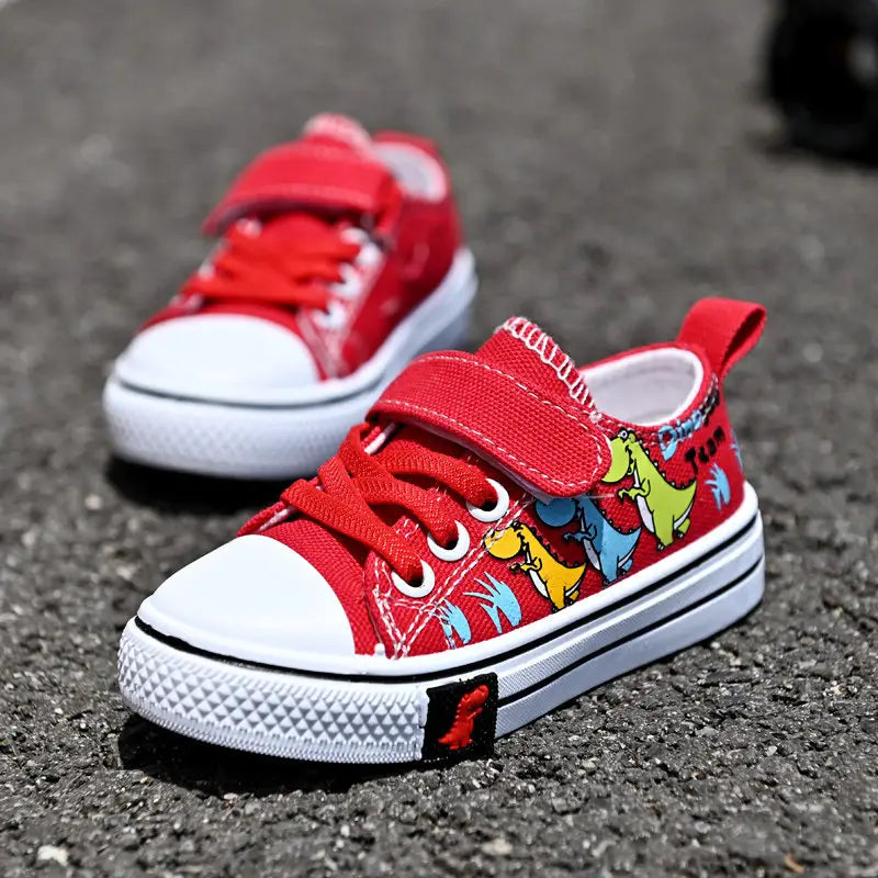 Children’s Canvas Shoes Toddler Shoes Girls’ Casual Single Shoes Cover Feet