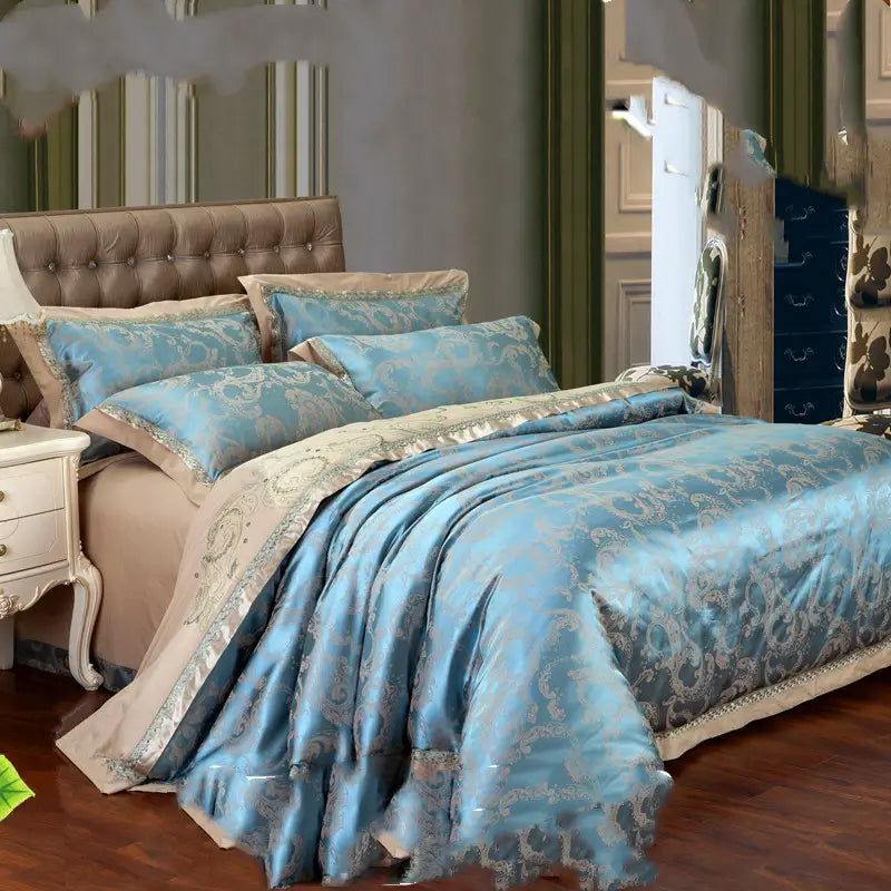 Duvet Cover Four-piece Cotton Satin Jacquard