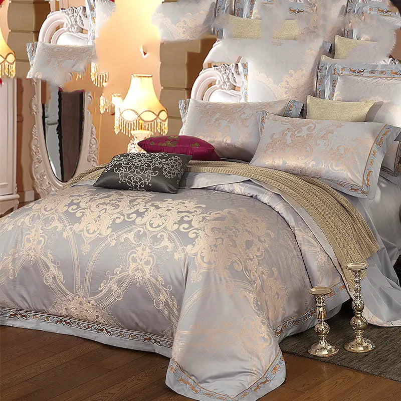 Duvet Cover Four-piece Cotton Satin Jacquard