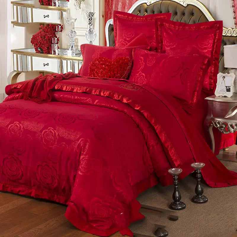 Duvet Cover Four-piece Cotton Satin Jacquard