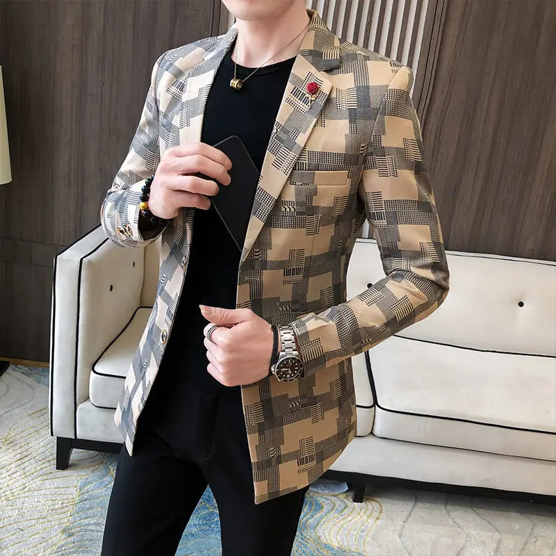 Young Men In Small Suits Men’s Slim And Handsome Suits