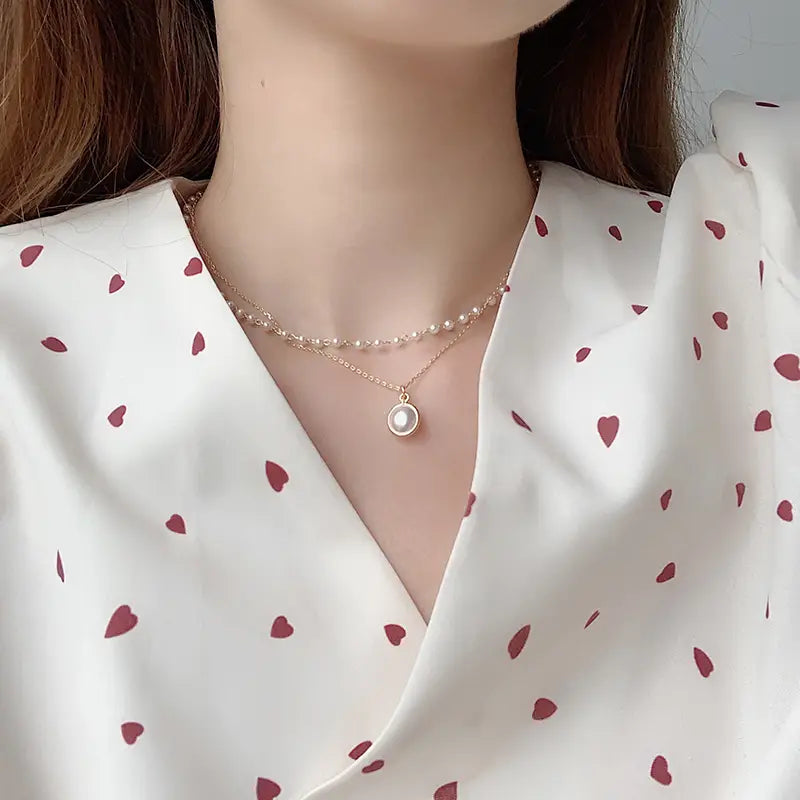 New Niche Design Pearl Necklace Women’s Fashion Cool Wind