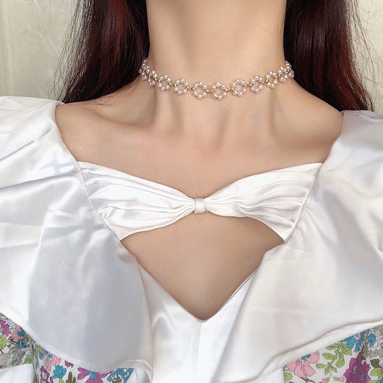 New Niche Design Pearl Necklace Women’s Fashion Cool Wind