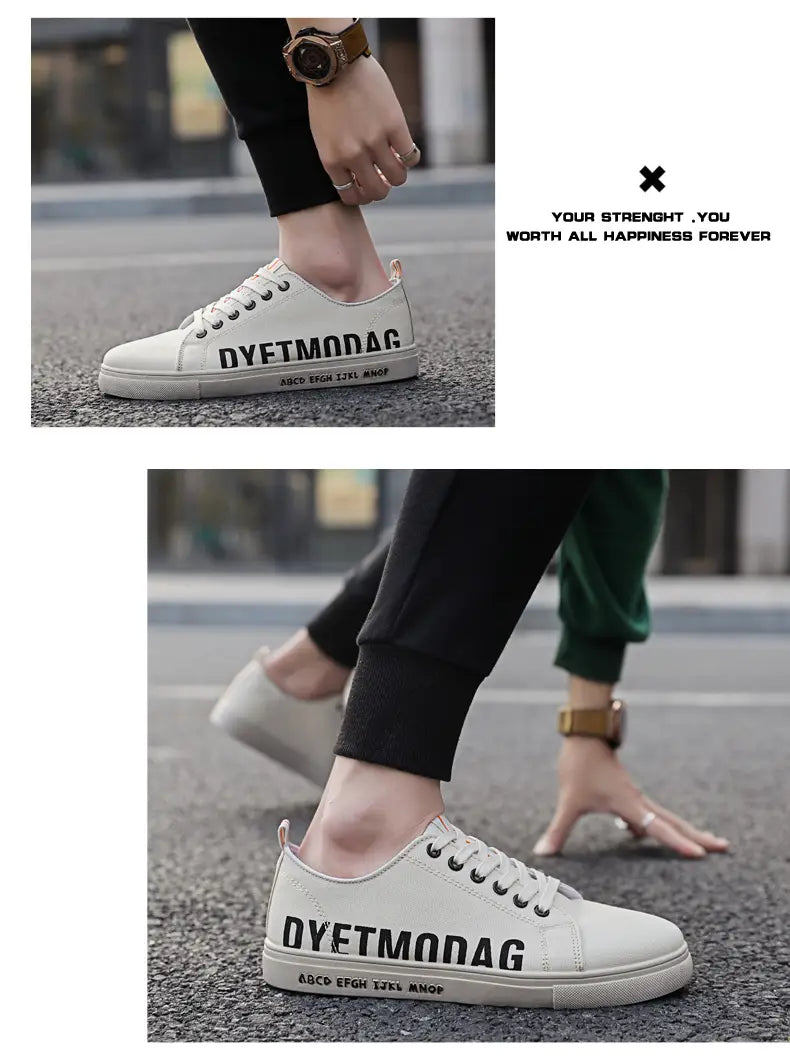 Spring canvas shoes for men