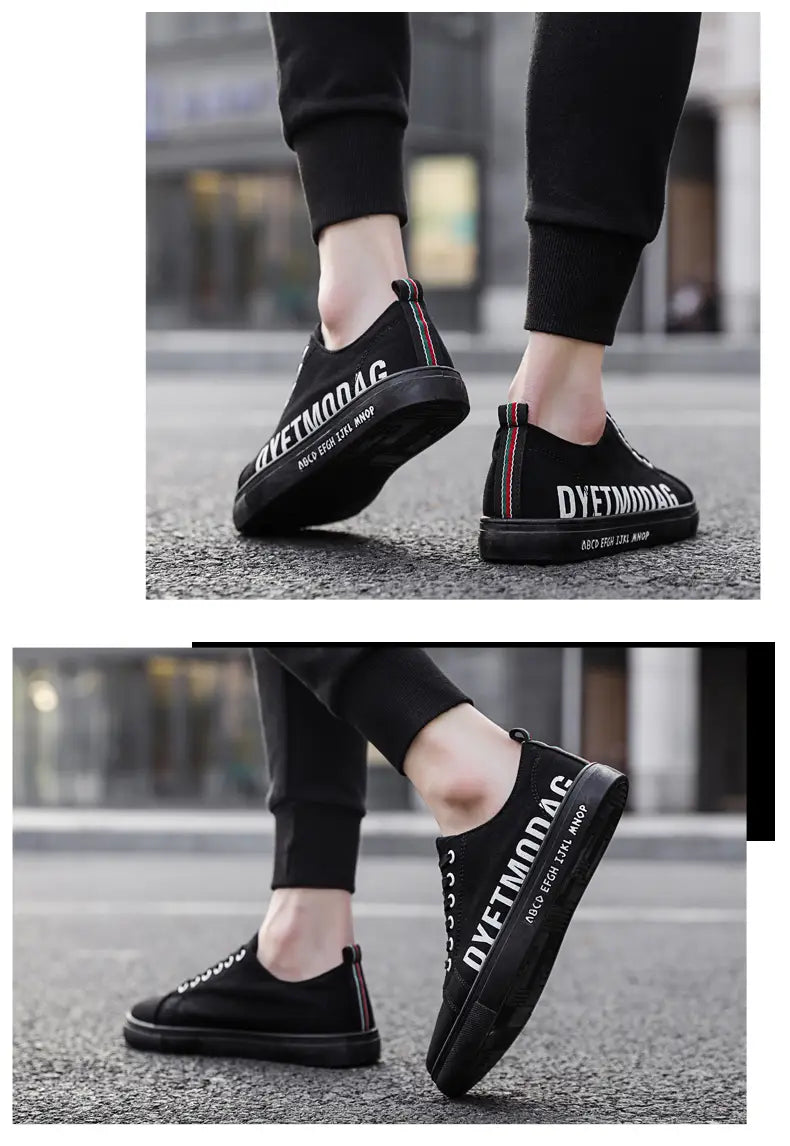 Spring canvas shoes for men