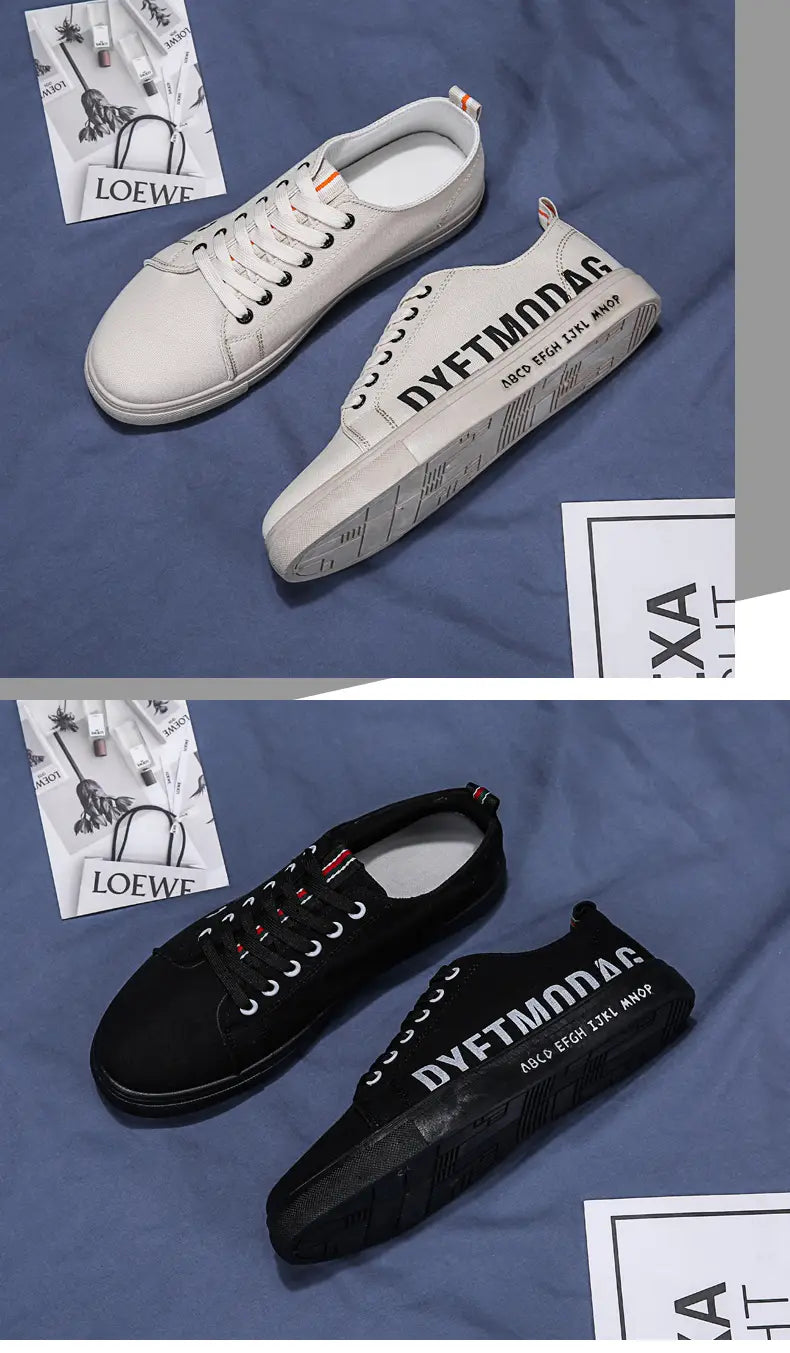 Spring canvas shoes for men
