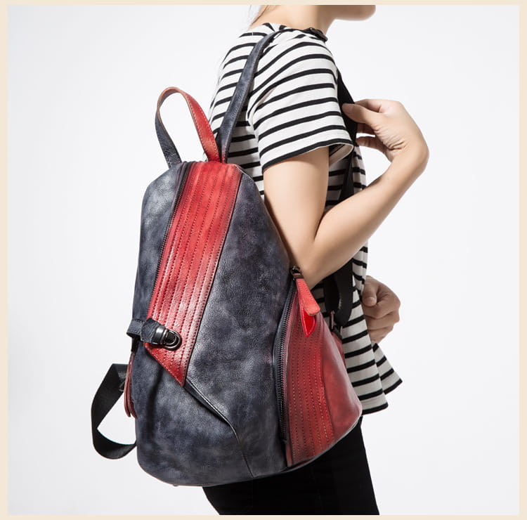 Cowhide women’s backpack