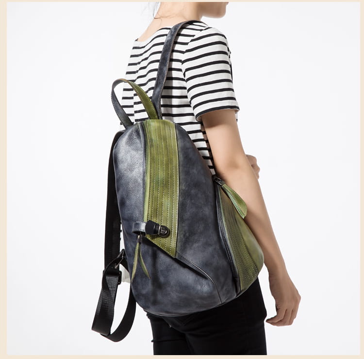 Cowhide women’s backpack