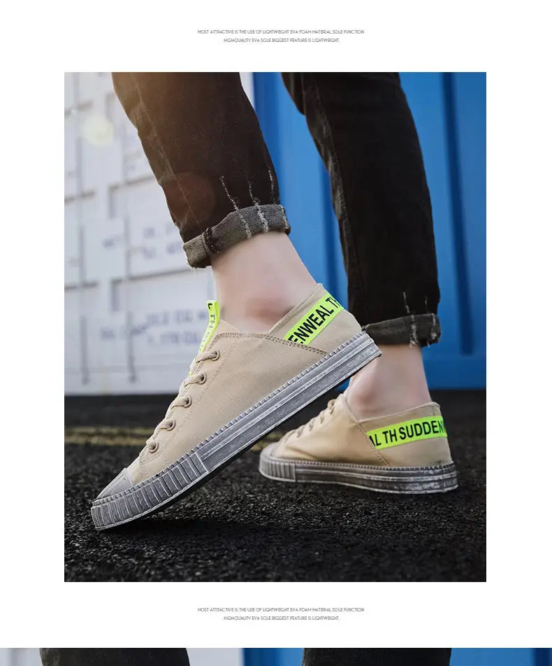 Breathable canvas shoes