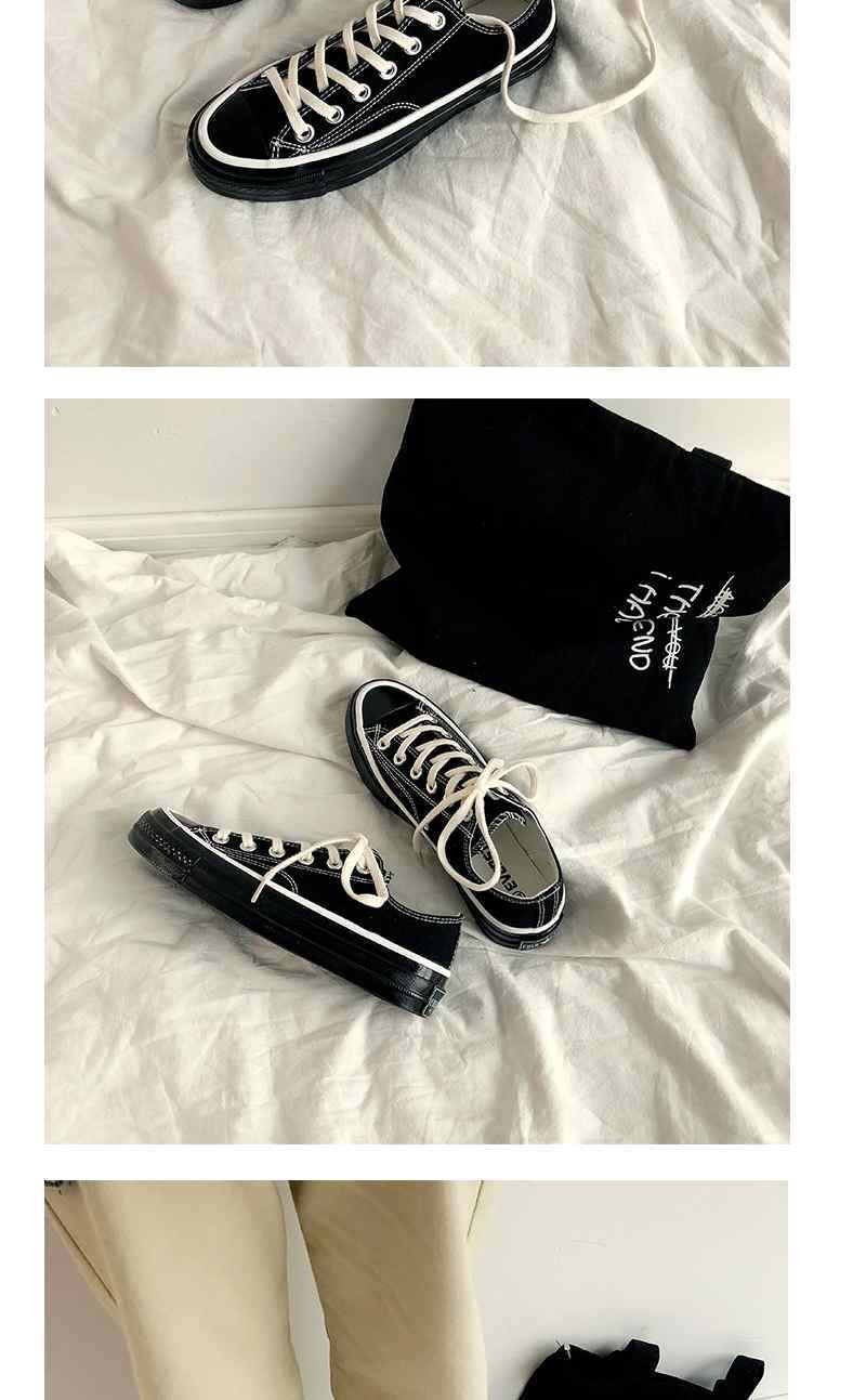 All black canvas shoes