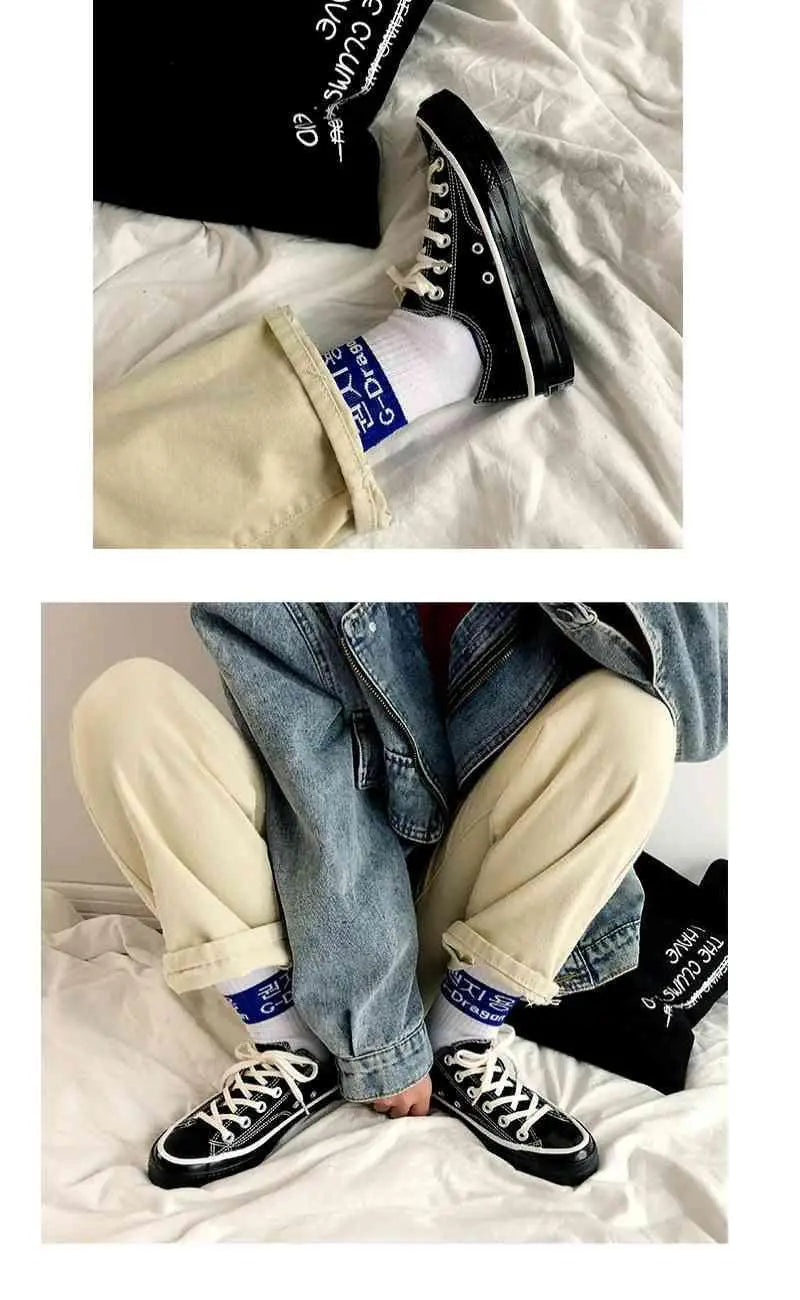 All black canvas shoes