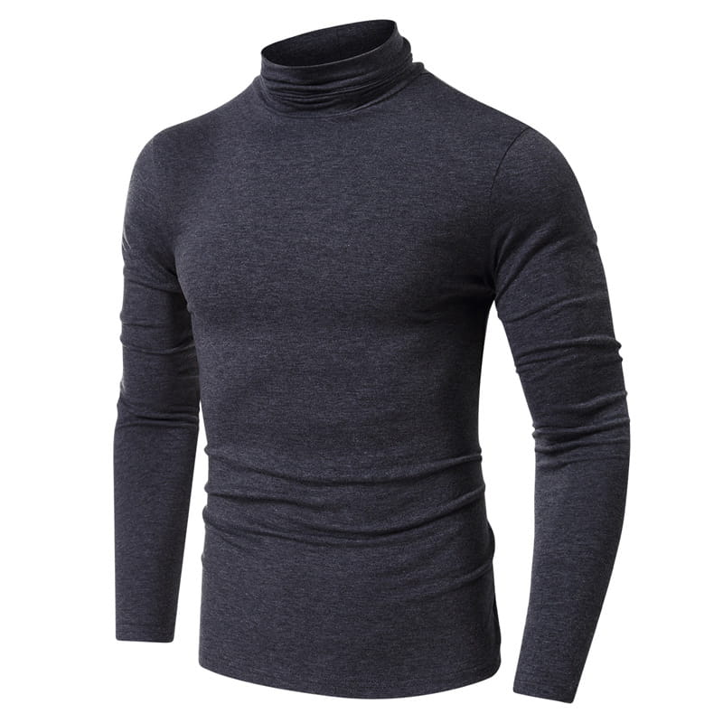 Turtleneck Men’s European And American Long Sleeve T-Shirt