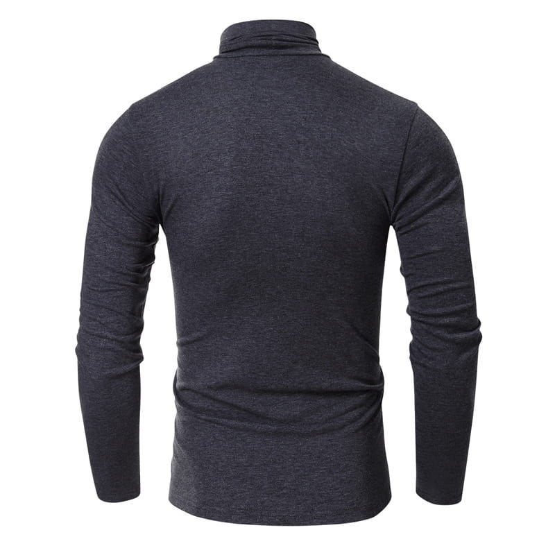 Turtleneck Men’s European And American Long Sleeve T-Shirt